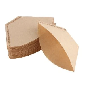 155 * 90MM Vietnam Filtri za kavni papir v obliki ventilatorja za Moka Pot